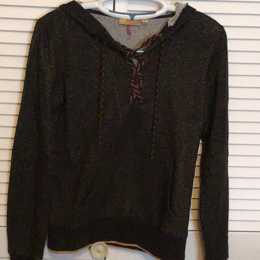 Princess Vera Wang Black Gold Hoodie Size Medium